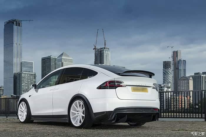 特斯拉model x,鸥翼门独有的炫酷气势