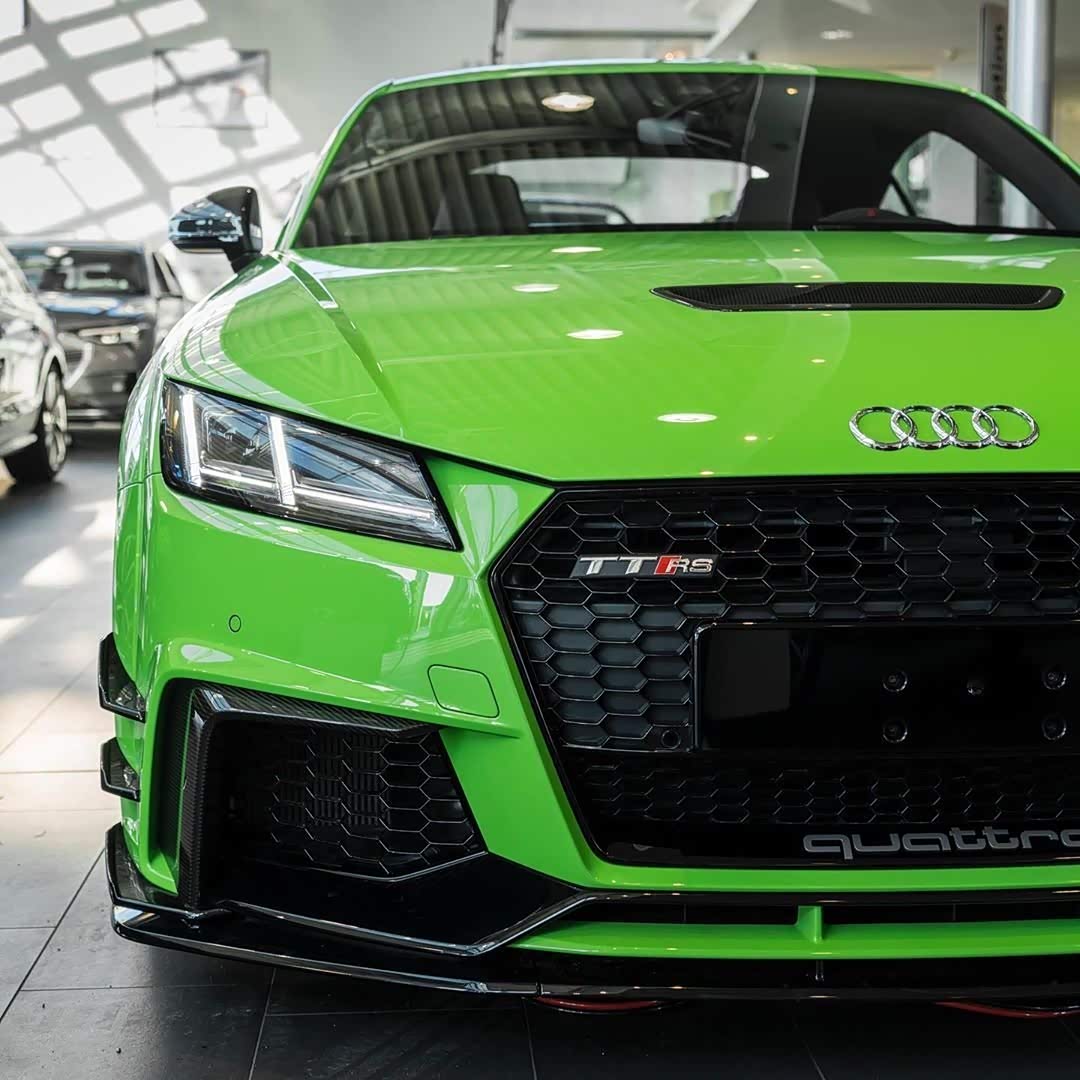 【图】苹果绿的tt rs,太帅太好看了_奥迪tt论坛_汽车之家论坛