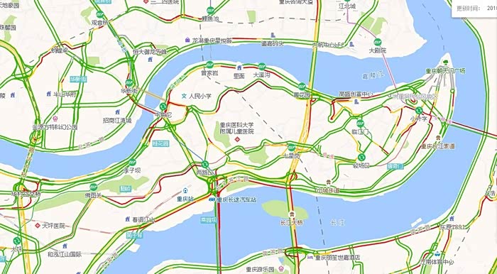 【图】限桥第一天.主城一片红._重庆论坛_汽车之家论坛