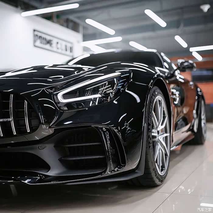 mercedes benz amg gt r,全黑车漆颜色!
