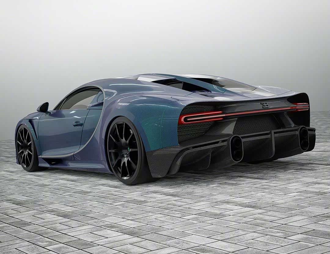 布加迪bugatti chiron 变色龙涂装.