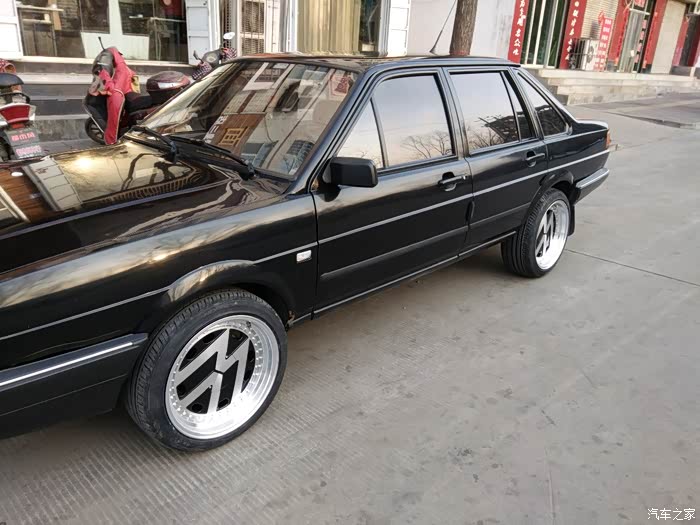 全国首辆普桑改装此款轮毂