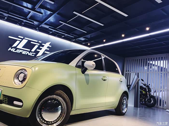 绿白欧拉r1提车,改色