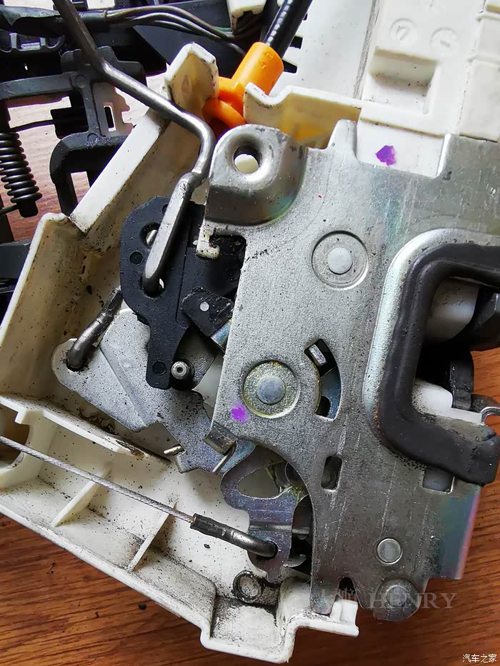 diy老款奔驰a大拆车门修门锁多图