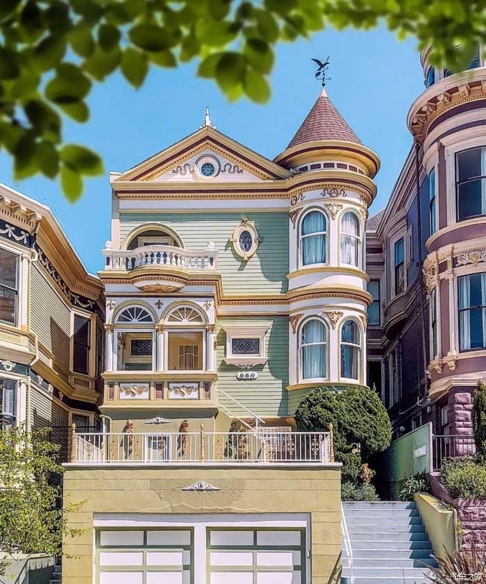 糖果色的旧金山街景在这住应该很幸福吧