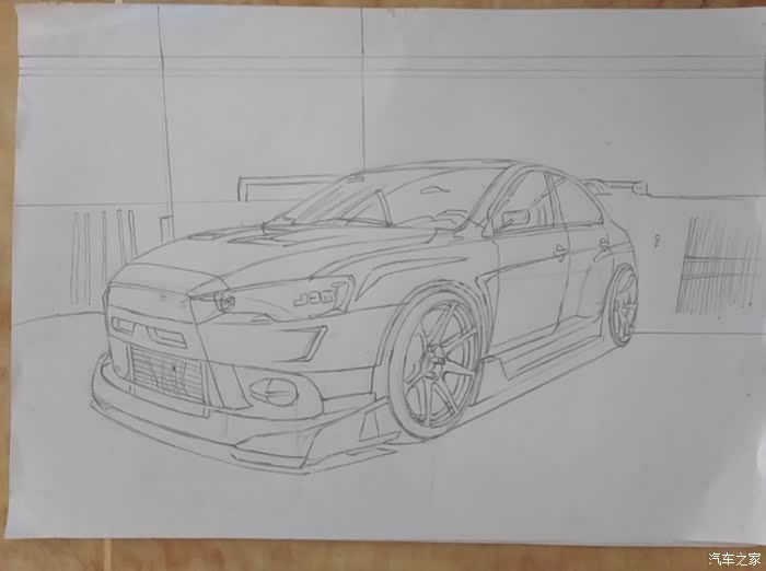 【花young玩汽绘】三菱evo-evo10