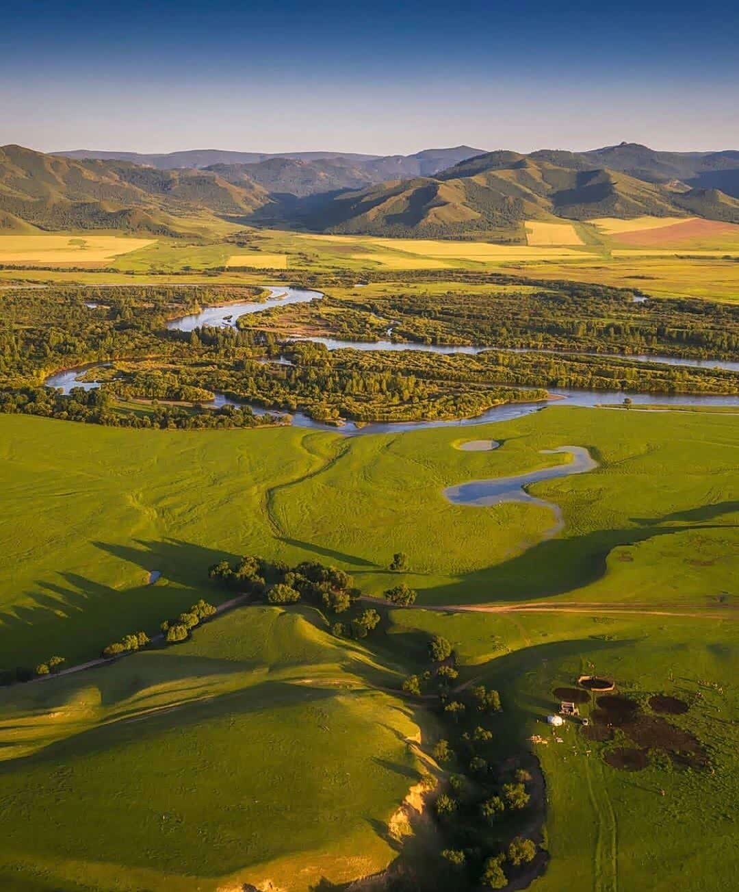 绿海连天,内蒙古科尔沁大草原.