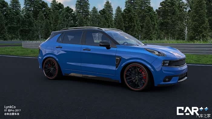 领克01耀蓝改装效果图