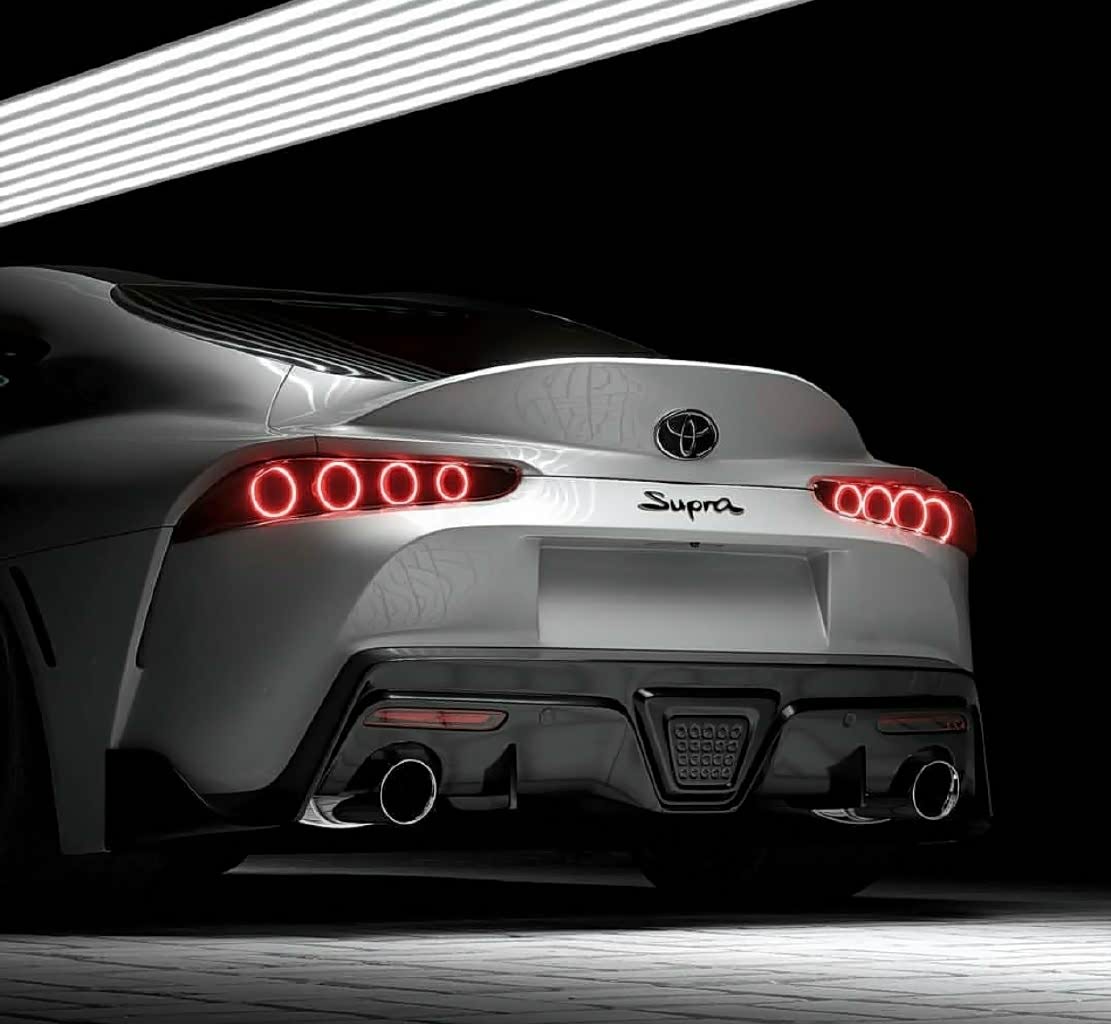 新款丰田supra a90改经典尾灯,这个好评