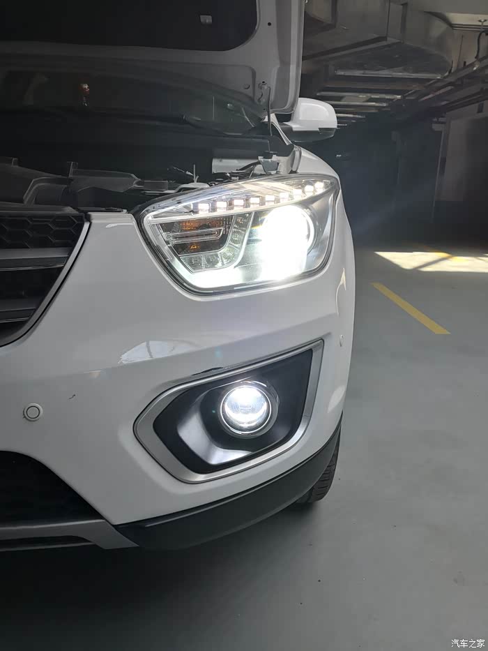 奔腾x80更换氙气灯全过程全