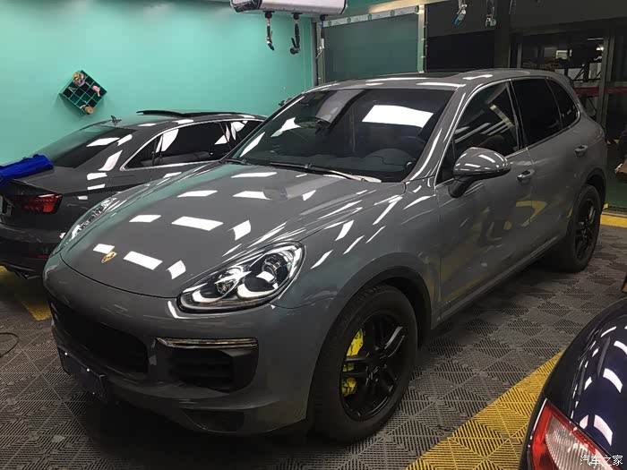 15年卡宴改色水泥灰