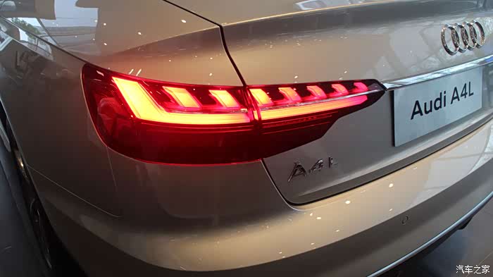 尾部为8段式led尾灯,配合动态转向灯.