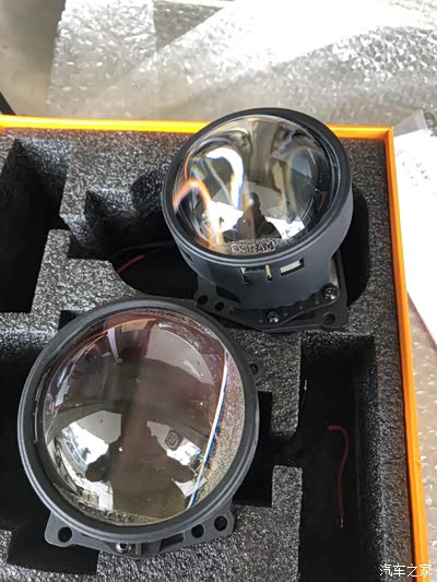 欧司朗led大灯透镜安装好了
