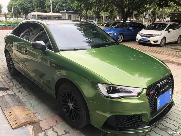 奥迪a3改色,改包围,花小钱,大改变