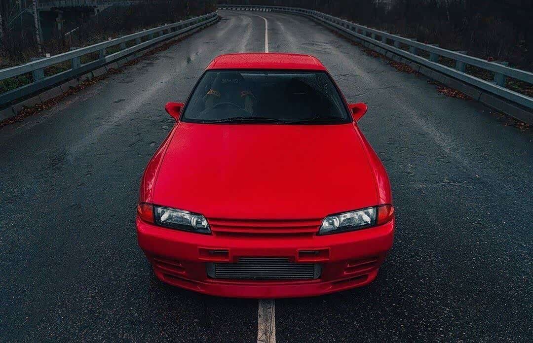 【图】战神尼桑gtr r32,红到爆表的帅_日产gt-r论坛_汽车之家论坛