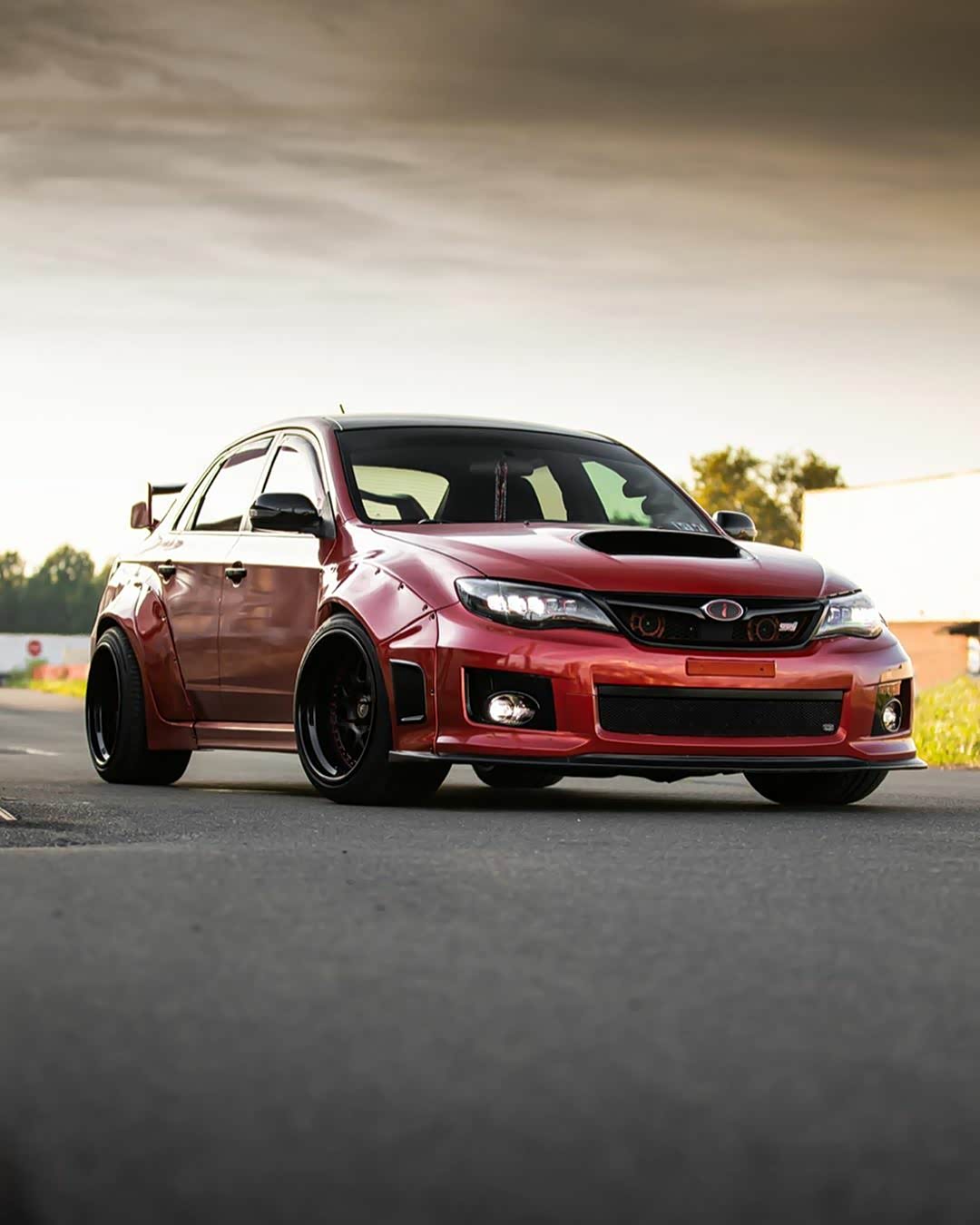 斯巴鲁sti加装宽体,没有个600匹怎能对得起这身行头