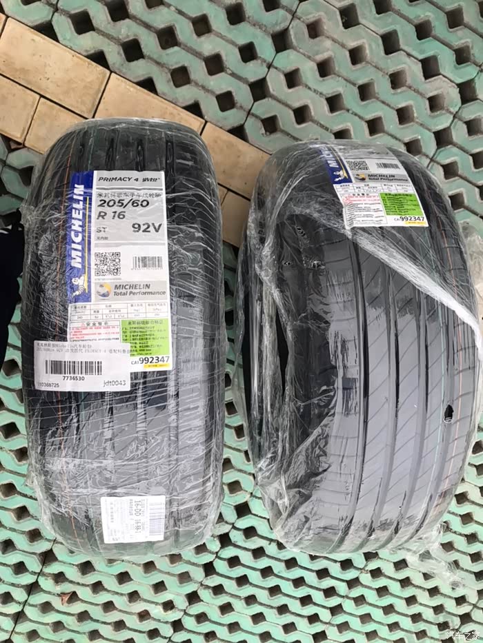 翼博更换米其林浩悦4轮胎