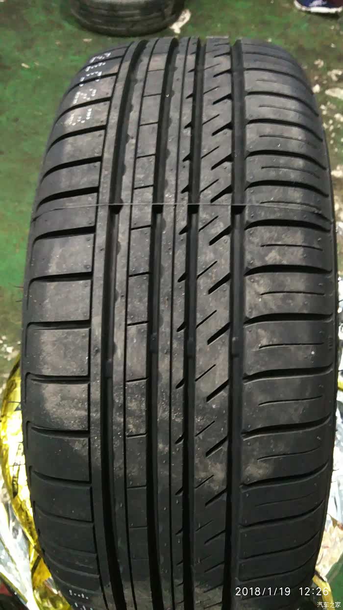 终于换上新轮胎了劲风驰