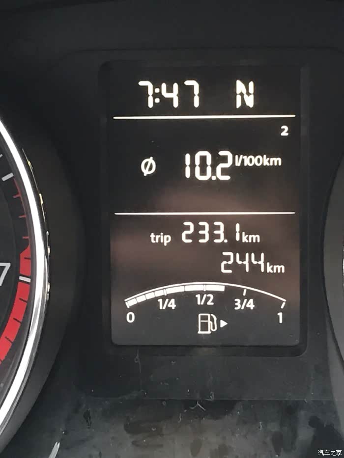 求教仪表盘上的trip是什么意思