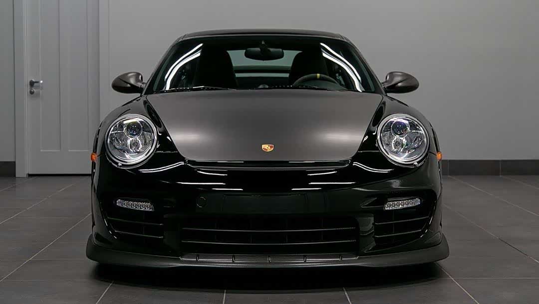黑色保时捷911 gt2 rs好棒呀