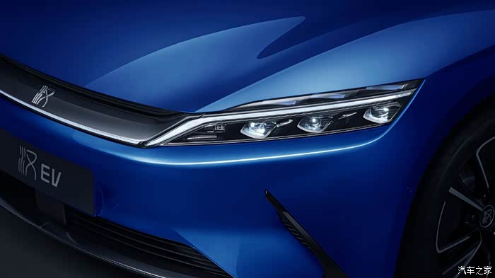 比亚迪汉极光蓝这颜色配的果然不一般