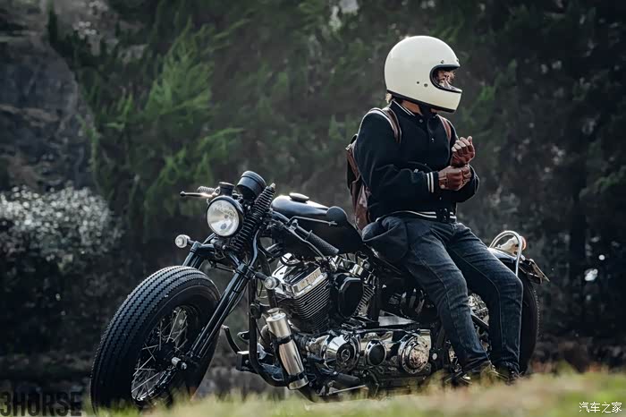 【图】#家家铁骑#【不止画车】手绘复古机车~柴特博格v250_摩托车论坛