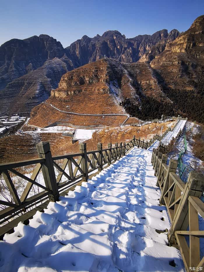 老何狼牙山赏雪景