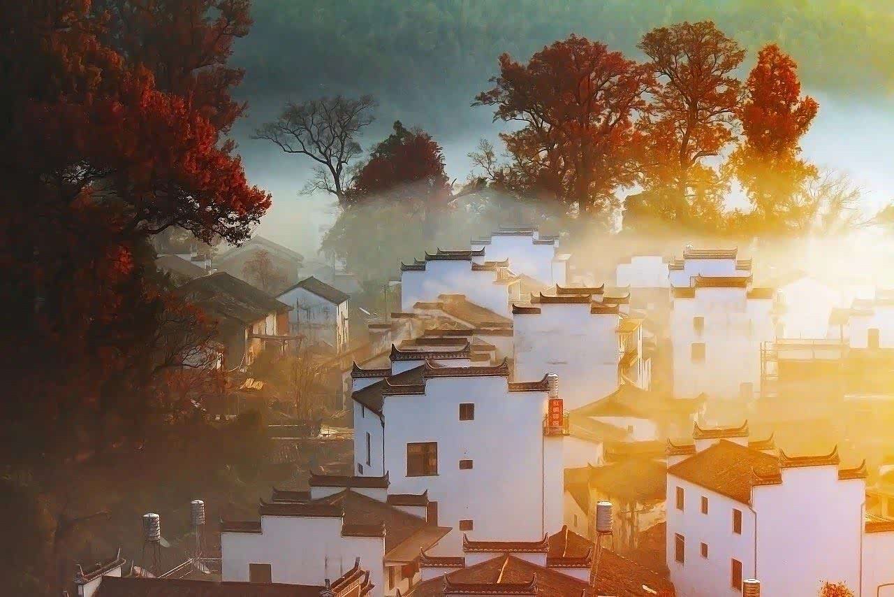 婺源的秋天藏着最不像人间的人间