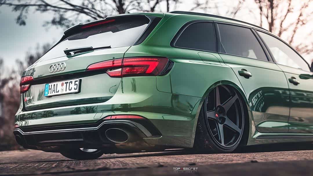 【图】索诺玛绿audi rs4 avant低趴改装案例_奥迪rs论坛_汽车之家论坛