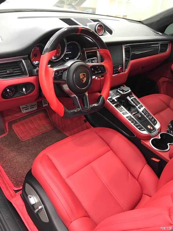 【图】玛卡红内饰和飞机挡头搭配提升了时尚感_macan论坛_汽车之家