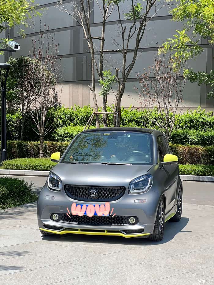 出女生开的smartfortwo灰行侠特别版16款