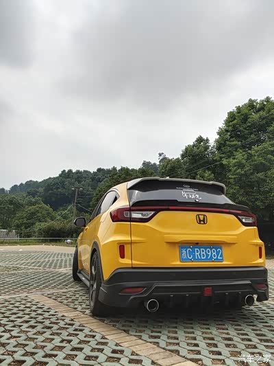 本田xrv车身改色