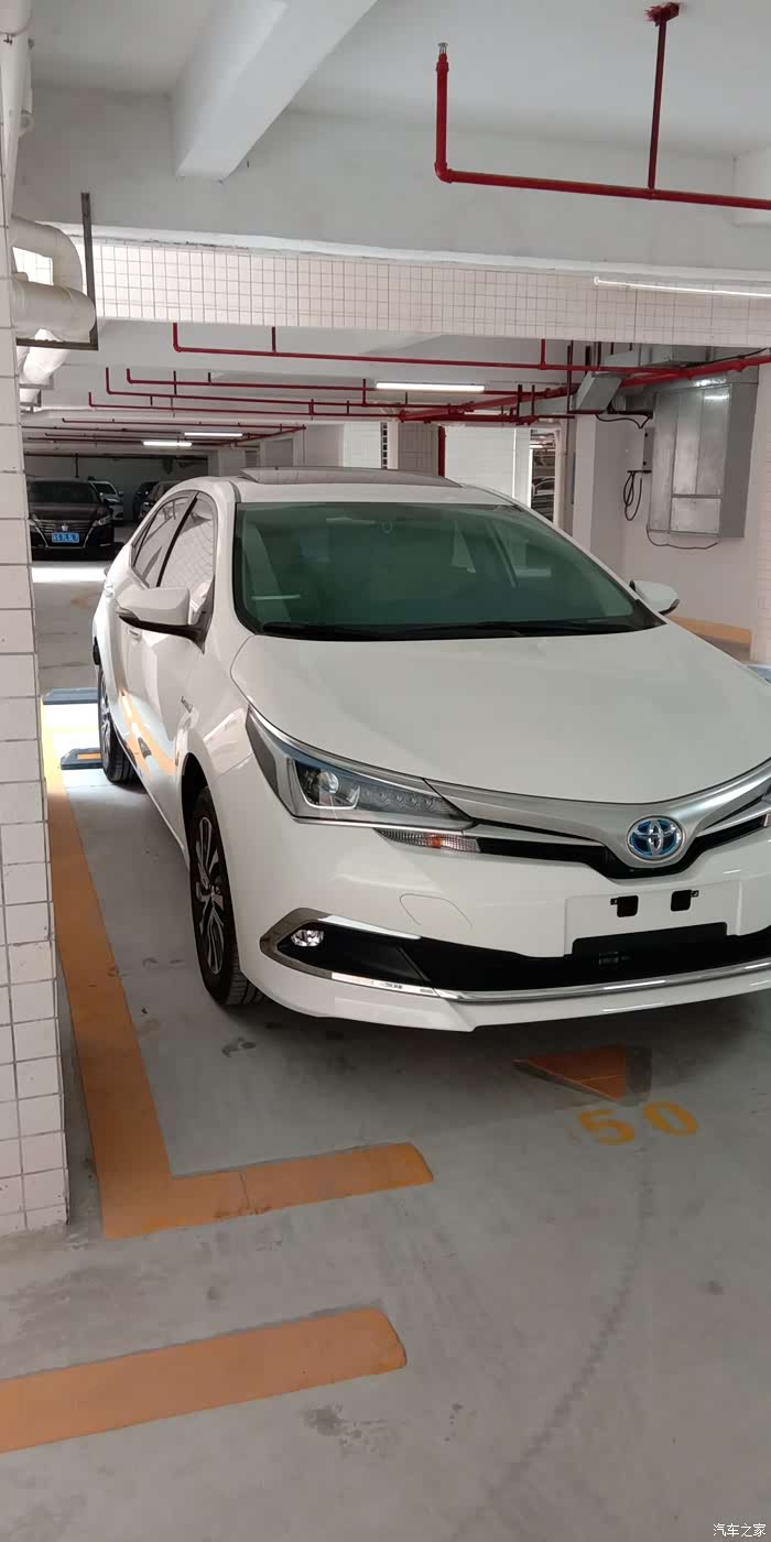 喜提人生第二台汽车丰田白色卡罗拉双擎混合动力