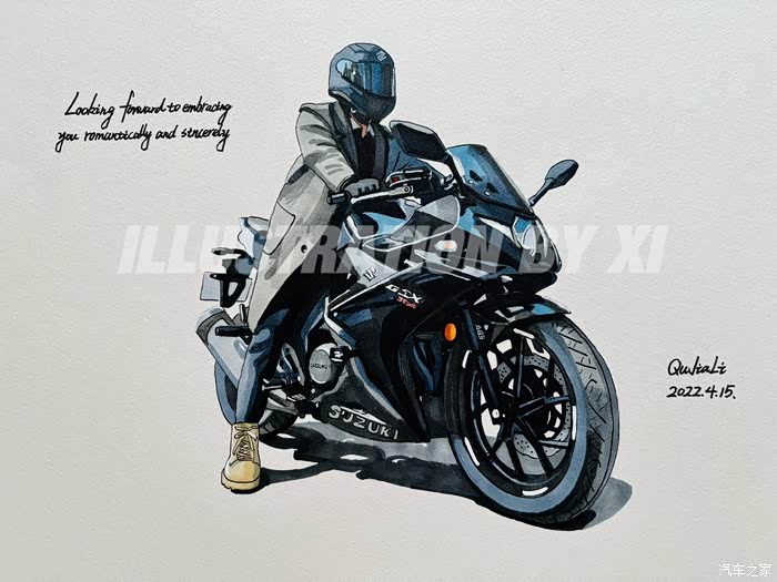 【图】【手绘机车】铃木系列 gsx 250r车型_汽车插画论坛_汽车之家