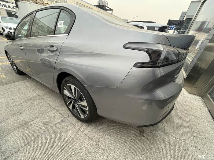 【图】提车作业,银翼灰,颜值与实力并存!_标致408论坛_汽车之家论坛