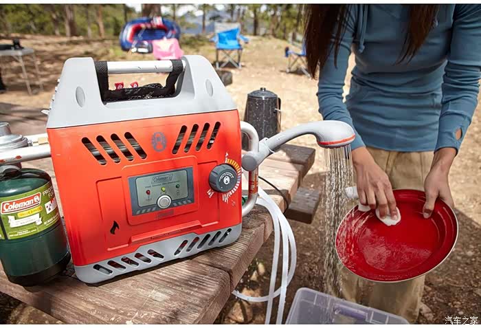 户外便携瓦斯加热淋浴器热水器