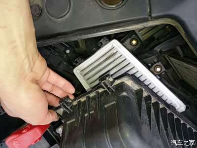 景逸x5空气滤芯空调滤芯安装 图