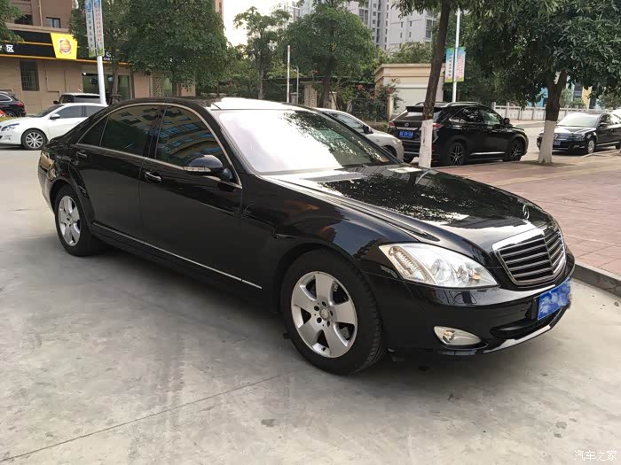 经典老车极品07年w221奔驰s350鹰眼奔