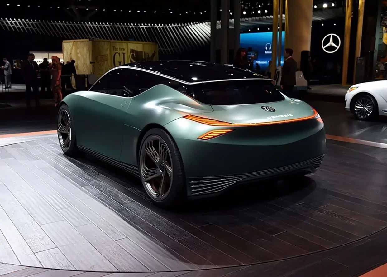 捷尼赛思纯电动概念车mint个性外观搭配高档内饰