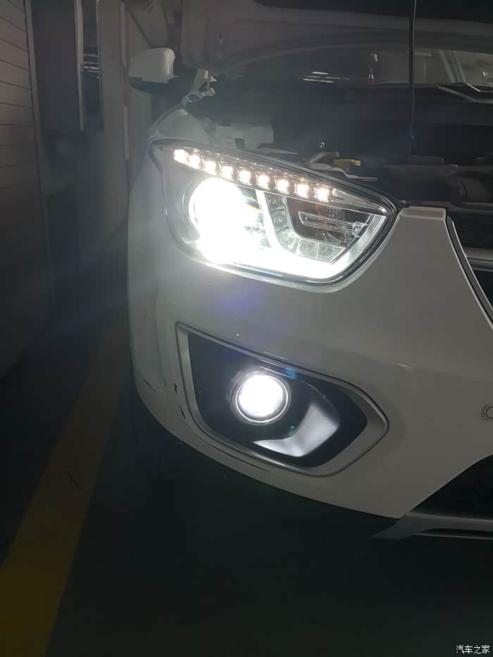 奔腾x80更换氙气灯全过程全