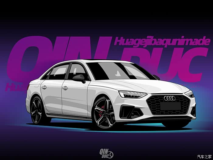 漫画各代奥迪a4如果你不知道买一台什么车合适那就来一台a4吧