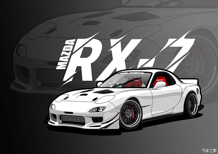 漫画jdm搭载转子发动机的神车rx7依旧那么帅气