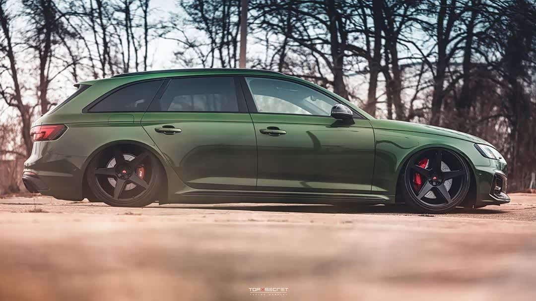 【图】索诺玛绿audi rs4 avant低趴改装案例_奥迪rs论坛_汽车之家论坛