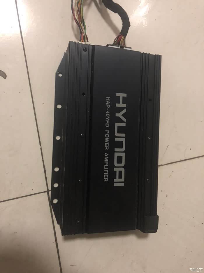 【图】转一个现代拆车四路功放_v3菱悦论坛_汽车之家论坛