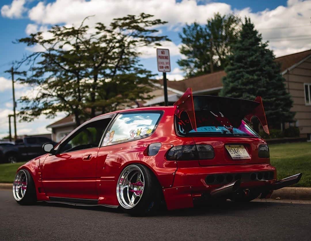 【图】爆改的本田思域,这货看起来特别嚣张啊._思域论坛_汽车之家论坛