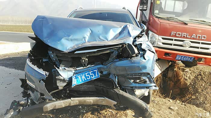 十公里撞车,我的车前面几乎报废_荣威rx5/rx5新能源论坛_汽车之家论坛