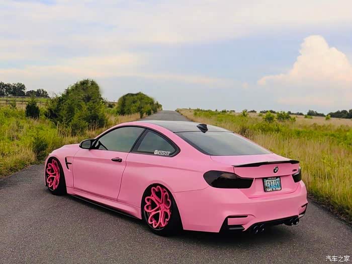 这枚粉红色m4爱心轮毂如何?