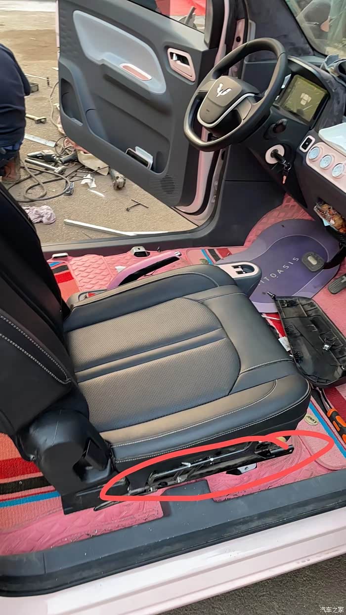 宏光迷你马卡龙自己动手改的宝骏360座椅