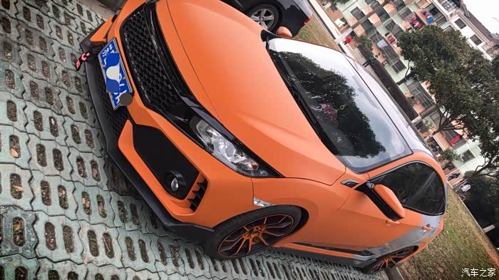 苏州 首辆磨砂橙 改装思域