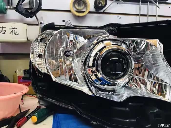 霸道改装探陆泽led智能透镜